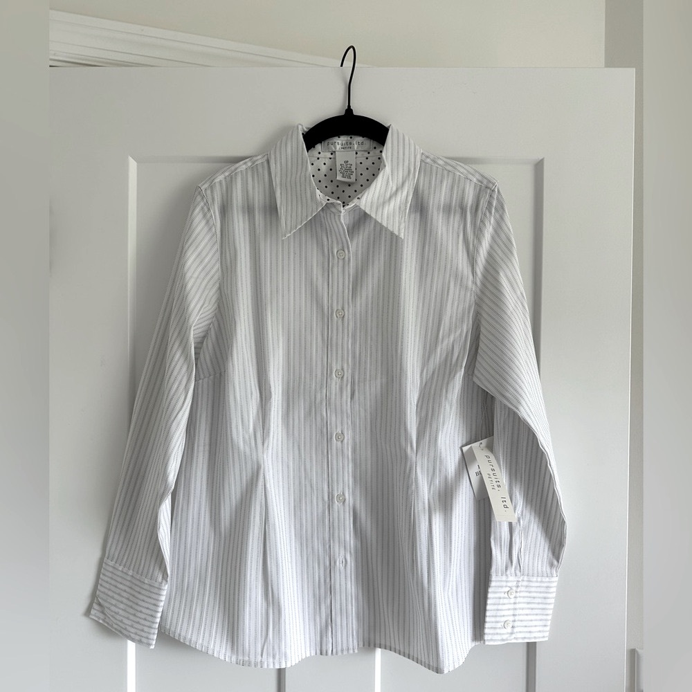 Pursuits‎ Women’s White Button-up Dress Shirt